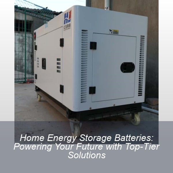 Home Energy Storage Batteries: Powering Your Future with Top-Tier Solutions
